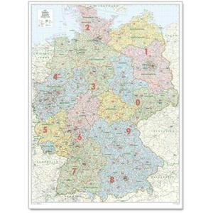 Bacher Verlag Landkarte Organisationskarte Gesamtdeutschland groß