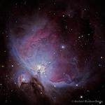 Orion Nebel M42 - Bild von Anderl Rodoschegg mit dem Omegon 150/1000 auf Omegon Taurus. Kamera: EOS 450D