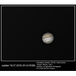 Jupiter, aufgenommen mit dem Skywatcher N 150/750 Explorer BD NEQ-3 mit Dual-Motorsteuerung und einer Philips TouCam 740 pro. (c) Karsten Möller, Lauterbach, Hessen, Deutschland.