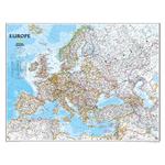 National Geographic Carte de l'Europe géo politique, stratifiée