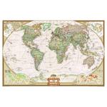 National Geographic Antique world map, political, very large format