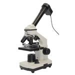 Microscope Omegon Kit de microscopie, MonoView 1200x, caméra, ouvrage standard de microscopie (en allemand), équipement de préparation
