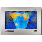 Geochron Original Kilburg in matter Edelstahlausführung und silberfarbenen Zierleisten