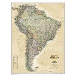 National Geographic antique map of South America