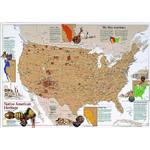 National Geographic Landkarte Amerikanisches heimatliches Erbe