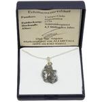 Campo del Cielo meteorito de ferro em cordão de prata