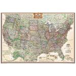 National Geographic Landkarte Antike USA Karte politisch, groß laminiert