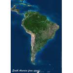 Planet Observer Kontinent-Karte Südamerika