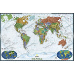 National Geographic Dekorative Weltkarte politisch groß