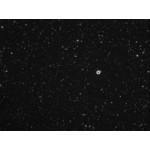 M57 Mgławica Pierścień - zdjęcie wykonane przy pomocy teleskopu Omegon 104/650 Triplet ED z wypłaszczaczem pola Omegon