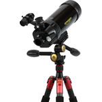 Utilisez le télescope MC90 Maksutov Omegon comme télecope ou comme longue-vue sur un trépied photo. 