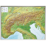 Georelief Alpenbogen groß, 3D Reliefkarte