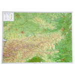 Georelief Österreich groß, 3D Reliefkarte