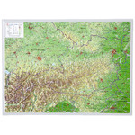 Georelief Österreich klein, 3D Reliefkarte
