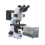 Optika Microscopio Mikroskop B-383FL-EUIV, trino, FL-HBO, B&G Filter, N-PLAN, IOS, 40x-1000x, EU, IVD