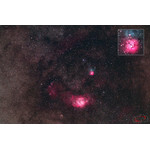 Immagine esempio: M8 e M20 (nebulosa Trifida) nella costellazione del Sagittario