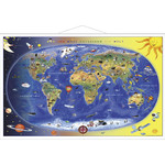 Stiefel Kinderkarte Kinderweltkarte  Max und Maxi entdecken die Welt mit Metallleisten