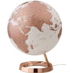 Räthgloben 1917 Globe éclairé couleur cuivrée 30cm