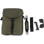 It's all there - a sturdy, padded nylon bag with strap, dust cap and tripod adapter.