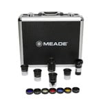 Meade Series 4000 1.25" eyepiece set, 5 eyepieces, Barlow, filters and carrying case