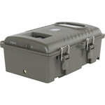 Tough, splash-proof housing. Eye for padlock provided.