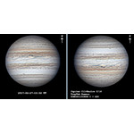 Jupiter dicht am Horizont. Aufnahme mit der GCMOS01200KPB und einem ADC.