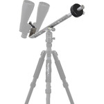 The binoculars appear to almost float on the tripod. Now your trip into the night sky can start.