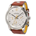 DayeTurner BETEIGEUZE Herrenuhr Analog silber - Leder hellbraun