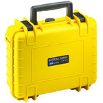 B+W Type 1000 case, yellow/foam lined