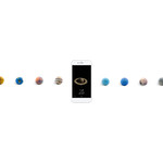 L'application AR permet d'ajouter des caractéristiques propres à certaines planètes, telles que les anneaux de Saturne.