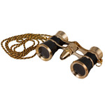 Levenhuk Opernglas Broadway 3x25 schwarz mit LED-Lampe und Kette