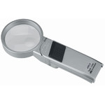 Schweizer Magnifying glass Lupe Tech-Line MODULAR2x/4x; Ø70/Ø20mm, bifokal, 2700K