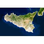 Planet Observer Harta regionala regiunea Sicilia