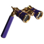 Levenhuk Opera glasses Broadway 3x25 purple with lorgnette and LED light