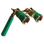Levenhuk Binóculos de ópera Broadway 3x25 green with lorgnette and LED light