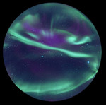 astrial Dia für das Sega Homestar Planetarium Aurora Borealis Scenic