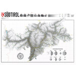 Marmota Maps Regional-Karte Südtirol Map Grey