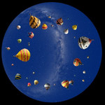 astrial Dia für das Sega Homestar Planetarium Heißluftballon Scenic