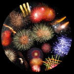 astrial Dia für das Sega Homestar Planetarium Feuerwerk Scenic