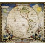 Mappemonde National Geographic Carte d'explorateur - hémisphère occidental