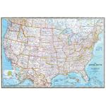 National Geographic Mapa político dos EUA  - Formato gigante