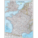 National Geographic Landkarte Frankreich laminiert