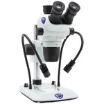 Optika Zoom-Stereomikroskop SZO-6 , trino, 6.7-45x, Säulenstativ, Auf-, Durchlicht, Doppelspot