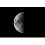 Observação ao vivo da Lua