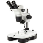 Euromex Microscopio stereo zoom NZ.1902-M, 6.7-45x, Säule,  Auf-u. Durchlicht, bino, Spiegel f. Dunkelfeld, Embryologie