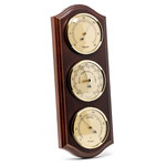 Fischer Wetterstation Ø 63 mm Mahagoni