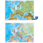 Stiefel Landkarte Schreibunterlage Europa politisch/physisch