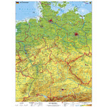 Stiefel Landkarte Deutschland physisch