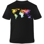 Stiefel T-Shirt Die Welt ist bunt aquarell XL