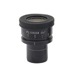 Oculaire Optika PL10x/24 eyepiece, high eyepoint, focusable, with rubber cup